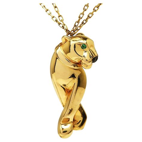 cartier tiger necklace|cartier necklace gold.